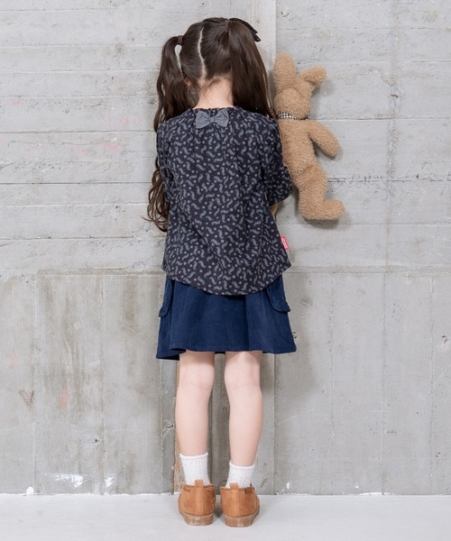 RAGMART(ラグマート)の「シャツコールギャザースカート(スカート・キッズ・ネイビー/レッド・120cm/130cm/110cm/100cm)」の12枚目の写真