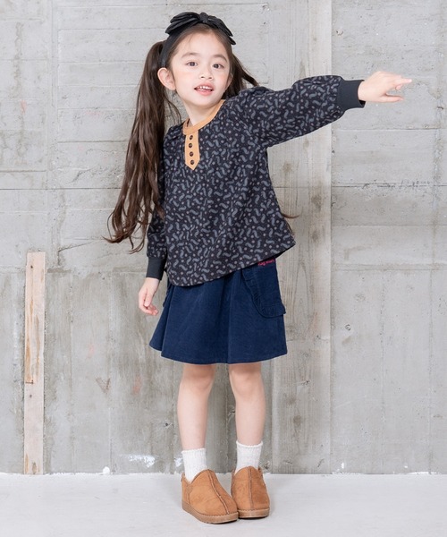 RAGMART(ラグマート)の「シャツコールギャザースカート(スカート・キッズ・ネイビー/レッド・120cm/130cm/110cm/100cm)」の11枚目の写真
