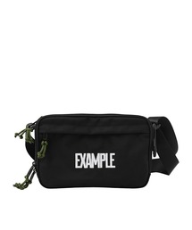 EXAMPLE ブラック ショルダーバッグ 新品19AW EXAMPLEマキャベリック ショルダー バッグ 黒825K△ マキャ