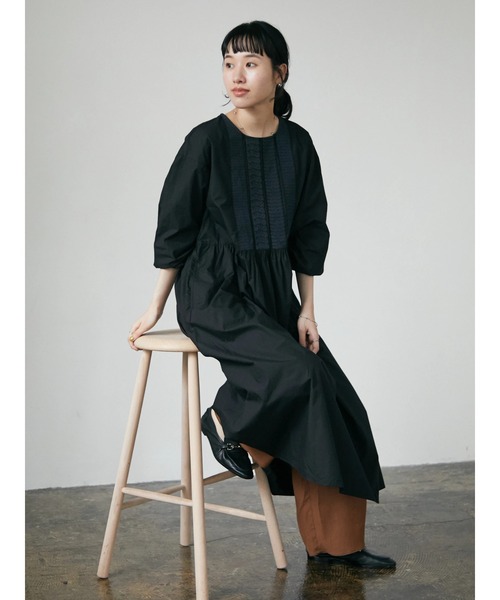 CRAFT STANDARD BOUTIQUE（クラフトスタンダードブティック）の「パッチワーク刺繍ワンピース　＊◆（ワンピース・レディース・ブラック/キャメル・FREE）」の12枚目の写真