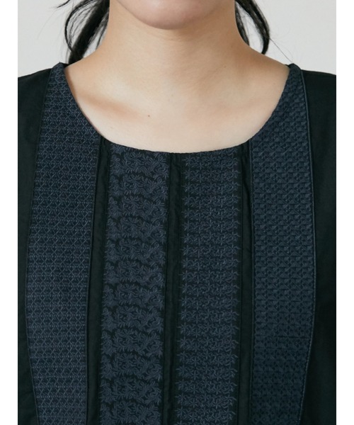 CRAFT STANDARD BOUTIQUE（クラフトスタンダードブティック）の「パッチワーク刺繍ワンピース　＊◆（ワンピース・レディース・ブラック/キャメル・FREE）」の8枚目の写真