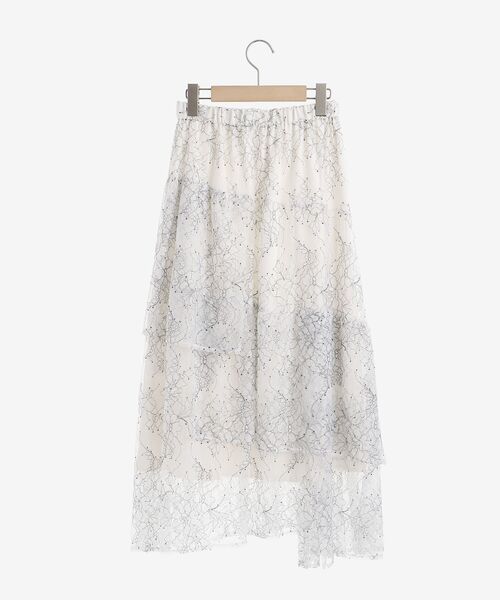 le.coeur blanc（ルクールブラン）の「バイカラーレースティアードスカート（スカート・レディース・オフホワイト・38）」の14枚目の写真