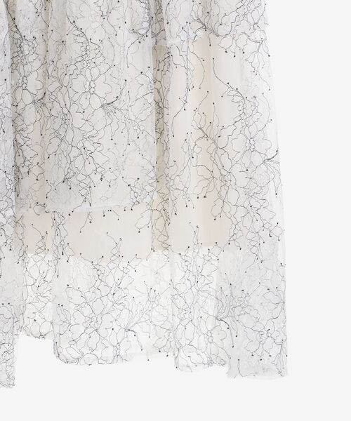 le.coeur blanc（ルクールブラン）の「バイカラーレースティアードスカート（スカート・レディース・オフホワイト・38）」の17枚目の写真