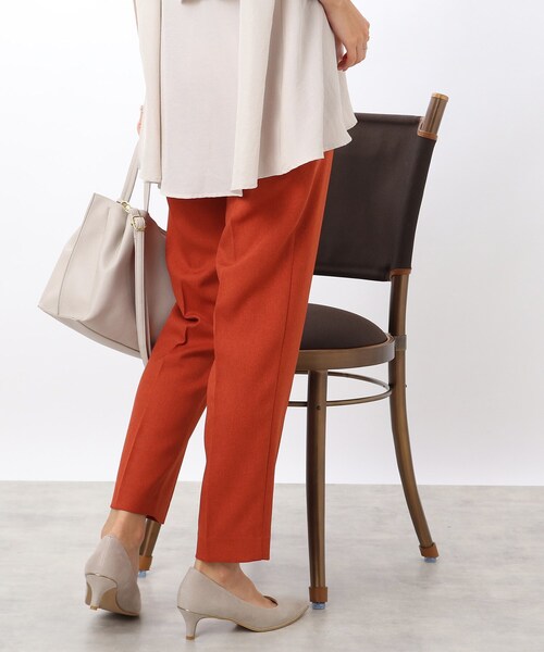 DRESKIP（ドレスキップ）の「◆【洗える/毛玉になりにくい】WOOLFEEL素材でホッとする　テ－パ－ドパンツ（その他パンツ・レディース・キャメル/グレー系その他2/ダークブラウン系1/オレンジ/ブラック・02/03）」の17枚目の写真