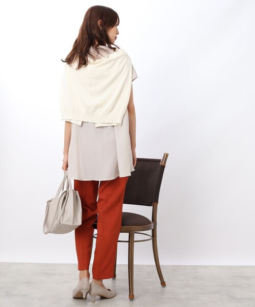 DRESKIP（ドレスキップ）の「◆【洗える/毛玉になりにくい】WOOLFEEL素材でホッとする　テ－パ－ドパンツ（その他パンツ・レディース・キャメル/グレー系その他2/ダークブラウン系1/オレンジ/ブラック・02/03）」の20枚目の写真