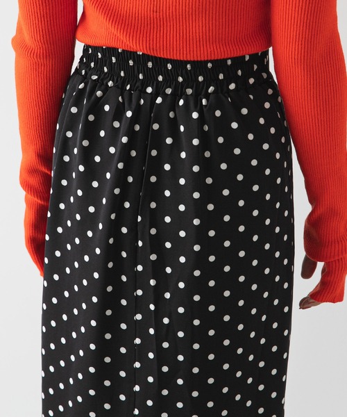 rectangle（レクタングル）の「ドット柄ナロースカート（スカート・レディース・ブラック/ベージュ・FREE）」の20枚目の写真