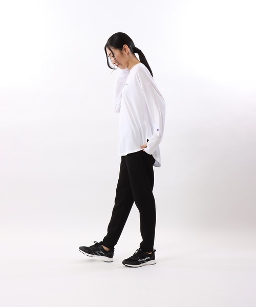 Champion(チャンピオン)の「【Champion/チャンピオン】レディース スポーツ ロングスリーブTシャツ(Tシャツ/カットソー・レディース・ホワイト/ブラック/ネイビー/サーモンピンク・MEDIUM/LARGE)」の7枚目の写真