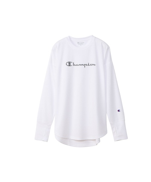 Champion(チャンピオン)の「【Champion/チャンピオン】レディース スポーツ ロングスリーブTシャツ(Tシャツ/カットソー・レディース・ホワイト/ブラック/ネイビー/サーモンピンク・MEDIUM/LARGE)」の10枚目の写真