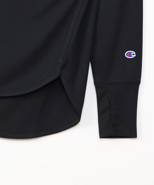 Champion(チャンピオン)の「【Champion/チャンピオン】レディース スポーツ ロングスリーブTシャツ(Tシャツ/カットソー・レディース・ホワイト/ブラック/ネイビー/サーモンピンク・MEDIUM/LARGE)」の18枚目の写真