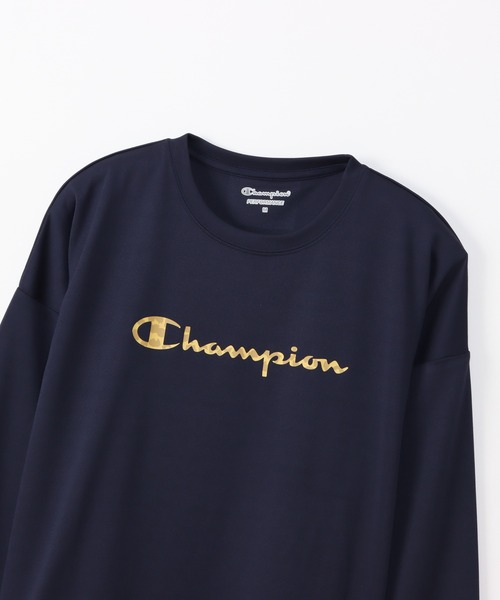 Champion(チャンピオン)の「【Champion/チャンピオン】レディース スポーツ ロングスリーブTシャツ(Tシャツ/カットソー・レディース・ホワイト/ブラック/ネイビー/サーモンピンク・MEDIUM/LARGE)」の20枚目の写真