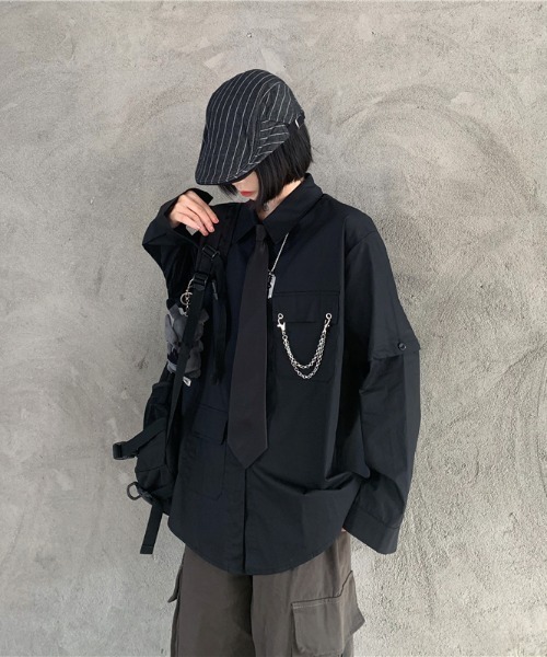 ブラウス　alemel※平日のみ　sama セール 20%OFF】アニュアンス anuans アシメネックサテン