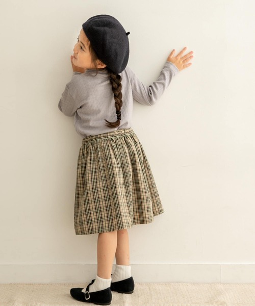 URBAN RESEARCH DOORS（アーバンリサーチドアーズ）の「チェックギャザースカート(KIDS)（その他パンツ・キッズ・グリーン系その他/ピンク系その他・120/105/150/135）」の14枚目の写真