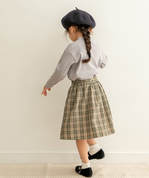 URBAN RESEARCH DOORS（アーバンリサーチドアーズ）の「チェックギャザースカート(KIDS)（その他パンツ・キッズ・グリーン系その他/ピンク系その他・120/105/150/135）」の15枚目の写真