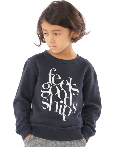 THE DAY ON THE BEACH(ザデイオンザビーチ)の「【SHIPS KIDS別注】THE DAY ON THE BEACH:100~170cm / プリント スウェット(Tシャツ/カットソー・キッズ・ブラック/パープル・X-LARGE/X-SMALL/SMALL/LARGE/MEDIUM)」の2枚目の写真