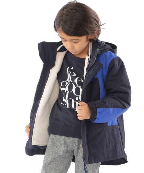 THE DAY ON THE BEACH(ザデイオンザビーチ)の「【SHIPS KIDS別注】THE DAY ON THE BEACH:100~170cm / プリント スウェット(Tシャツ/カットソー・キッズ・ブラック/パープル・X-LARGE/X-SMALL/SMALL/LARGE/MEDIUM)」の4枚目の写真