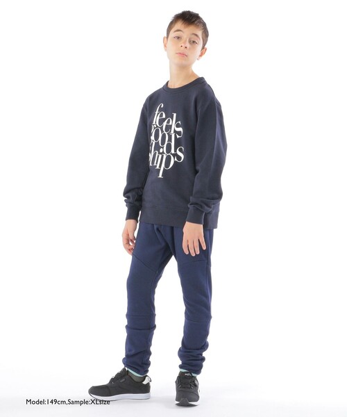 THE DAY ON THE BEACH(ザデイオンザビーチ)の「【SHIPS KIDS別注】THE DAY ON THE BEACH:100~170cm / プリント スウェット(Tシャツ/カットソー・キッズ・ブラック/パープル・X-LARGE/X-SMALL/SMALL/LARGE/MEDIUM)」の7枚目の写真