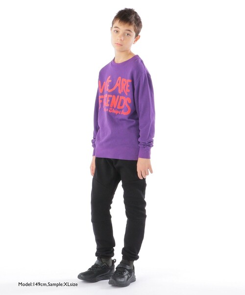 THE DAY ON THE BEACH(ザデイオンザビーチ)の「【SHIPS KIDS別注】THE DAY ON THE BEACH:100~170cm / プリント スウェット(Tシャツ/カットソー・キッズ・ブラック/パープル・X-LARGE/X-SMALL/SMALL/LARGE/MEDIUM)」の13枚目の写真