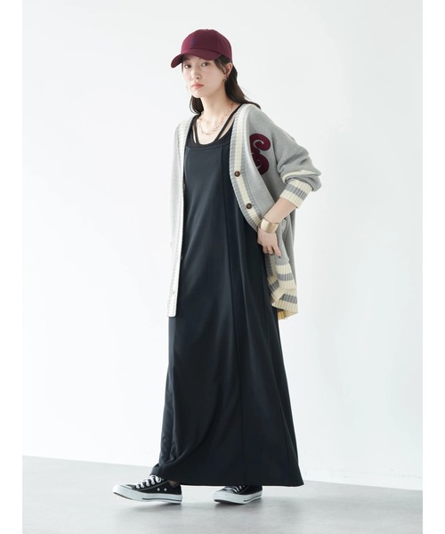 earth music&ecology（アースミュージックアンドエコロジー）の「チルデンニットカーディガン knit cardigan（カーディガン/ボレロ・レディース・ネイビー/グレー/アイボリー・FREE）」の10枚目の写真