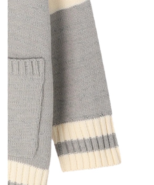 earth music&ecology（アースミュージックアンドエコロジー）の「チルデンニットカーディガン knit cardigan（カーディガン/ボレロ・レディース・ネイビー/グレー/アイボリー・FREE）」の7枚目の写真