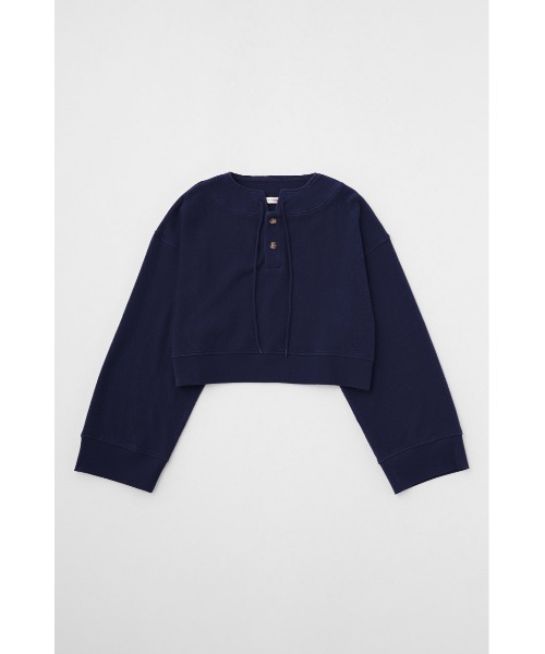 MOUSSY（マウジー）の「CROPPED WIDE DECK シャツ（Tシャツ/カットソー・レディース・オフホワイト/ネイビー/レッド/グリーン・FREE）」の3枚目の写真