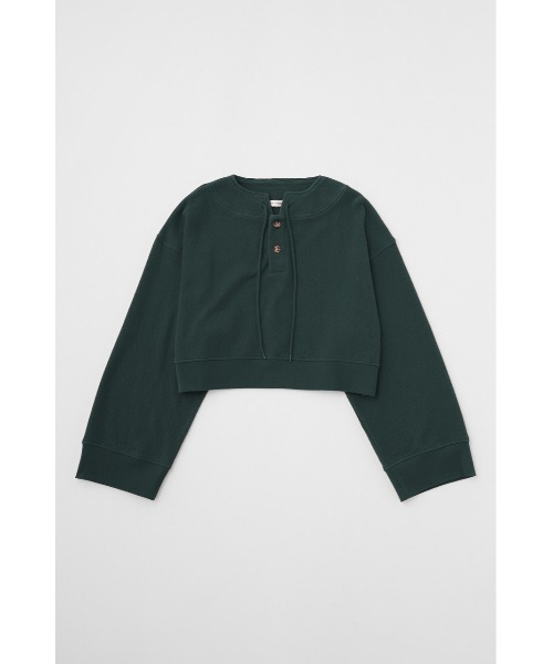 MOUSSY（マウジー）の「CROPPED WIDE DECK シャツ（Tシャツ/カットソー・レディース・オフホワイト/ネイビー/レッド/グリーン・FREE）」の8枚目の写真