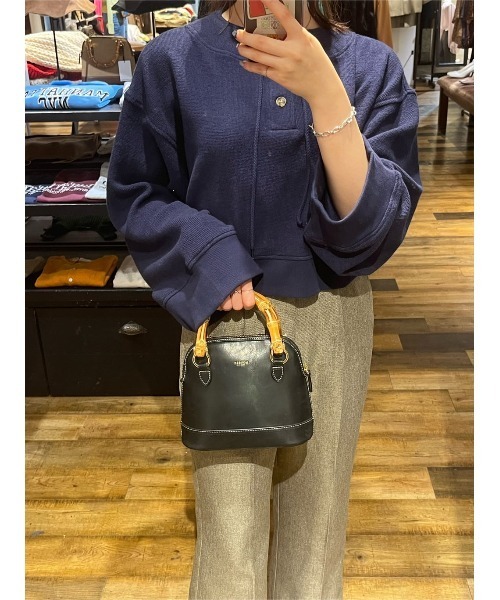 MOUSSY（マウジー）の「CROPPED WIDE DECK シャツ（Tシャツ/カットソー・レディース・オフホワイト/ネイビー/レッド/グリーン・FREE）」の20枚目の写真