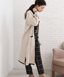 SHOO・LA・RUE | 配色パイピング風がオシャレ!ロング コーディガン(カーディガン/ボレロ)