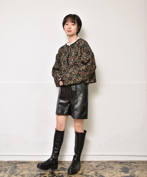 RETRO GIRL（レトロガール）の「パイピングゴブランJK（その他アウター・レディース・ブラック/ライトベージュ・FREE）」の4枚目の写真