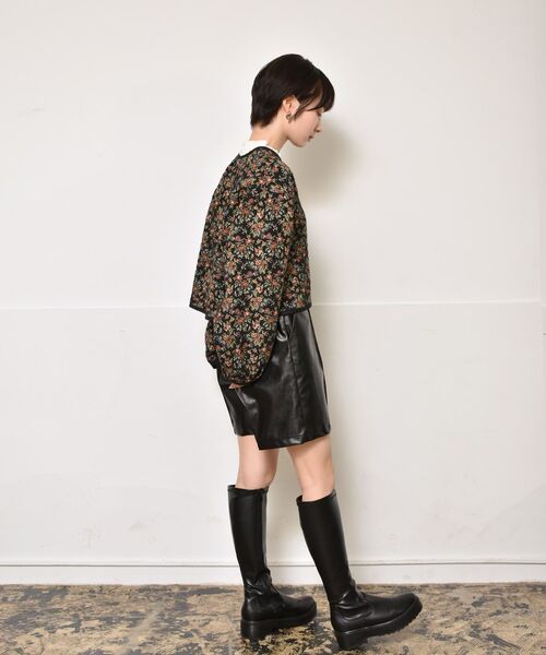 RETRO GIRL（レトロガール）の「パイピングゴブランJK（その他アウター・レディース・ブラック/ライトベージュ・FREE）」の5枚目の写真