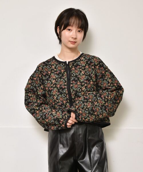 RETRO GIRL（レトロガール）の「パイピングゴブランJK（その他アウター・レディース・ブラック/ライトベージュ・FREE）」の19枚目の写真