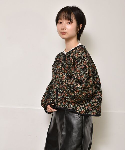 RETRO GIRL（レトロガール）の「パイピングゴブランJK（その他アウター・レディース・ブラック/ライトベージュ・FREE）」の18枚目の写真