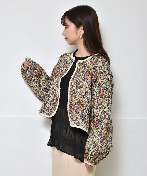 RETRO GIRL（レトロガール）の「パイピングゴブランJK（その他アウター・レディース・ブラック/ライトベージュ・FREE）」の10枚目の写真