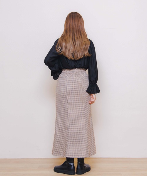 flower（フラワー）の「スウィートフレアブラウス（シャツ/ブラウス・レディース・ホワイト/ブラック・FREE）」の10枚目の写真