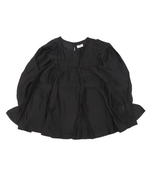 flower（フラワー）の「スウィートフレアブラウス（シャツ/ブラウス・レディース・ホワイト/ブラック・FREE）」の4枚目の写真