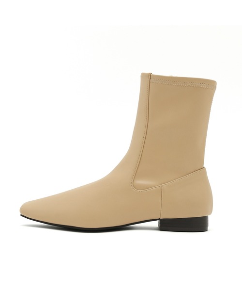 Juze（ジュゼ）の「ロングノーズスクエアトゥストレッチブーツ（ブーツ・レディース・ブラック/クリーム・L/M）」の10枚目の写真