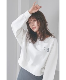 N WITH. | NW刺繍プルオーバー(スウェット)