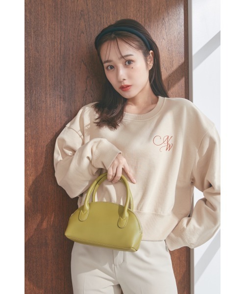 N WITH.（エヌウィズ）の「NW刺繍プルオーバー（スウェット・レディース・ベージュ/グリーン/オフホワイト・F）」の14枚目の写真