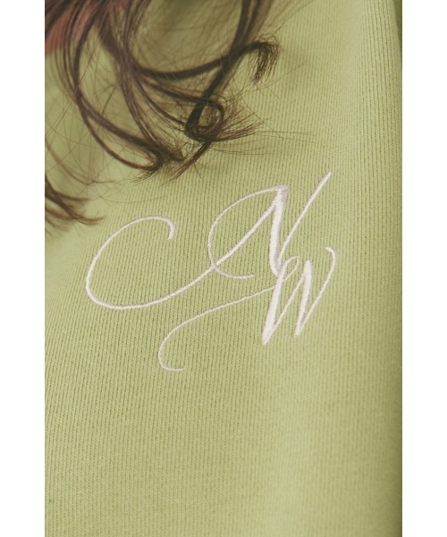 N WITH.（エヌウィズ）の「NW刺繍プルオーバー（スウェット・レディース・ベージュ/グリーン/オフホワイト・F）」の12枚目の写真