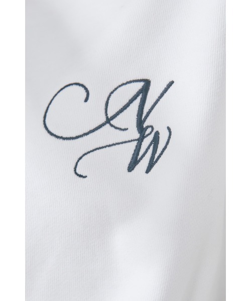 N WITH.（エヌウィズ）の「NW刺繍プルオーバー（スウェット・レディース・ベージュ/グリーン/オフホワイト・F）」の8枚目の写真