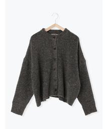 Samansa Mos2 | 裏地付ブークレーニットカーディガン(カーディガン/ボレロ)