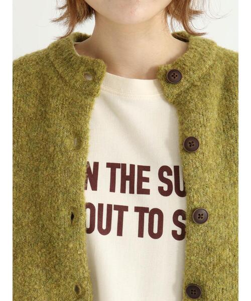 Samansa Mos2(サマンサ モスモス)の「裏地付ブークレーニットカーディガン(カーディガン/ボレロ・レディース・ブラウン/ピンク/グリーン/ベージュ・フリ-)」の16枚目の写真