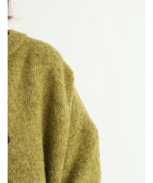 Samansa Mos2(サマンサ モスモス)の「裏地付ブークレーニットカーディガン(カーディガン/ボレロ・レディース・ブラウン/ピンク/グリーン/ベージュ・フリ-)」の17枚目の写真