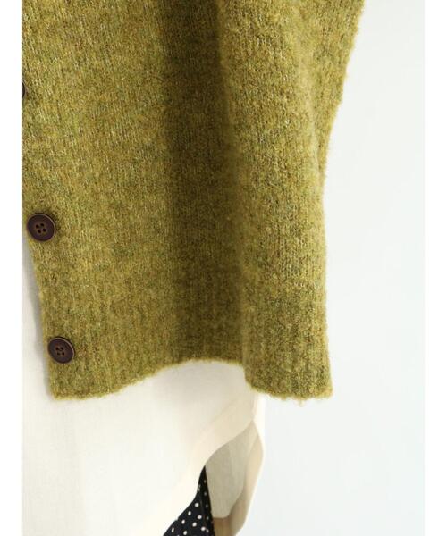 Samansa Mos2(サマンサ モスモス)の「裏地付ブークレーニットカーディガン(カーディガン/ボレロ・レディース・ブラウン/ピンク/グリーン/ベージュ・フリ-)」の19枚目の写真