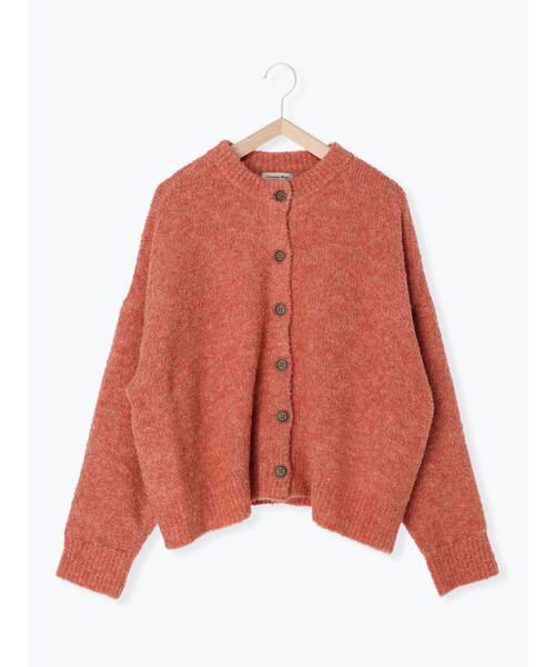 Samansa Mos2(サマンサ モスモス)の「裏地付ブークレーニットカーディガン(カーディガン/ボレロ・レディース・ブラウン/ピンク/グリーン/ベージュ・フリ-)」の21枚目の写真