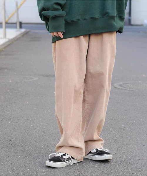 WEGO（ウィゴー）の「WEGO/コーデュロイイージーパンツ（チノパンツ・メンズ・アイボリー/ブラック/ベージュ・SMALL/MEDIUM/LARGE）」の11枚目の写真