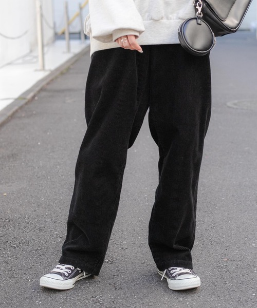 WEGO（ウィゴー）の「WEGO/コーデュロイイージーパンツ（チノパンツ・メンズ・アイボリー/ブラック/ベージュ・SMALL/MEDIUM/LARGE）」の8枚目の写真