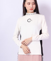 CECIL McBEE green スリーブラインモックネックLS　GOLF 長袖