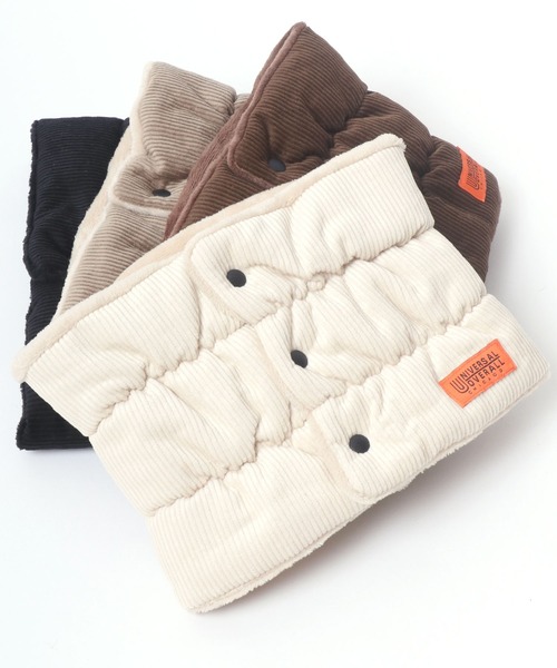 UNIVERSAL OVERALL（ユニバーサルオーバーオール）の「UNIVERSAL OVERALL/ユニバーサルオーバーオール コーデュロイ ネックウォーマー/マフラー（ネックウォーマー/スヌード・メンズ・アイボリー/ブラック/ダークグリーン/ベージュ/ブラウン・FREE）」の2枚目の写真