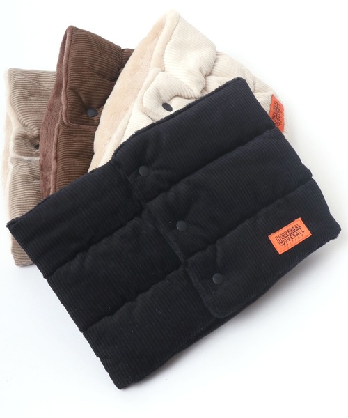 UNIVERSAL OVERALL（ユニバーサルオーバーオール）の「UNIVERSAL OVERALL/ユニバーサルオーバーオール コーデュロイ ネックウォーマー/マフラー（ネックウォーマー/スヌード・メンズ・アイボリー/ブラック/ダークグリーン/ベージュ/ブラウン・FREE）」の3枚目の写真