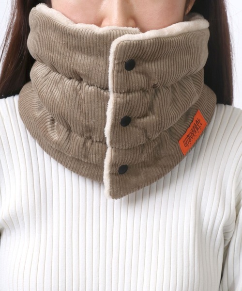 UNIVERSAL OVERALL（ユニバーサルオーバーオール）の「UNIVERSAL OVERALL/ユニバーサルオーバーオール コーデュロイ ネックウォーマー/マフラー（ネックウォーマー/スヌード・メンズ・アイボリー/ブラック/ダークグリーン/ベージュ/ブラウン・FREE）」の18枚目の写真